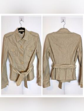 Ralph Lauren Black Label Linen Jacket 10 Quiet Luxury Minimalist Structured